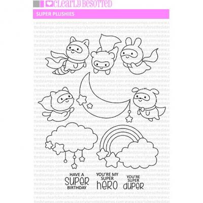 Clearly Besotted Clear Stamps - Super Plushies